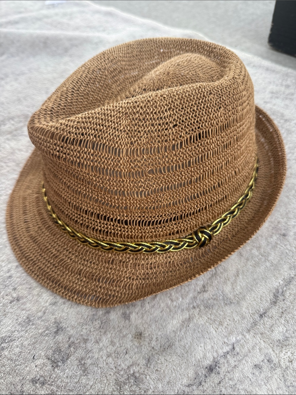 NWT TorridBraided Band Straw Fedora in Light Brown M/L